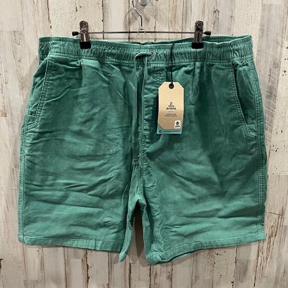 New! Prana Canyon Camp Corduroy Shorts Cove 7” Inseam Mens Size XXL - Picture 1 of 5